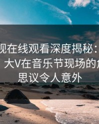 蘑菇影视在线观看深度揭秘：真相风波背后，大V在音乐节现场的角色不可思议令人意外
