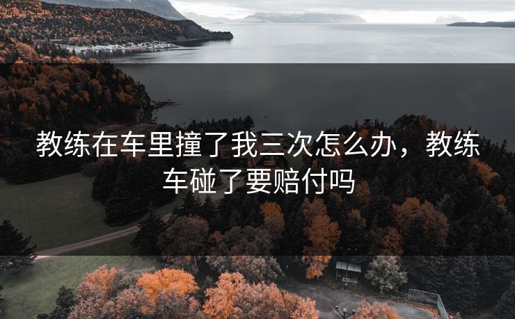 教练在车里撞了我三次怎么办，教练车碰了要赔付吗