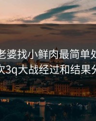 老公给老婆找小鲜肉最简单处理，第一次3q大战经过和结果分析